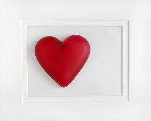 Framed Red Heart