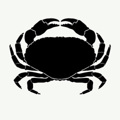 vector crab silhouettes