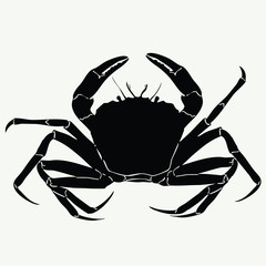 vector crab silhouettes