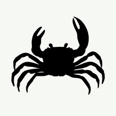 vector crab silhouettes
