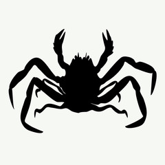 vector crab silhouettes