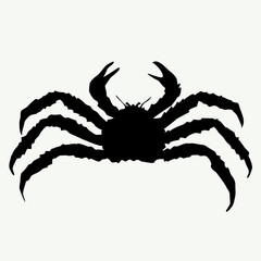 vector crab silhouettes