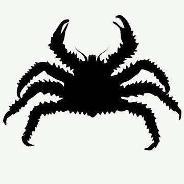 recommend clip art: vector crab silhouettes