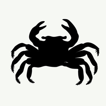 vector crab silhouettes