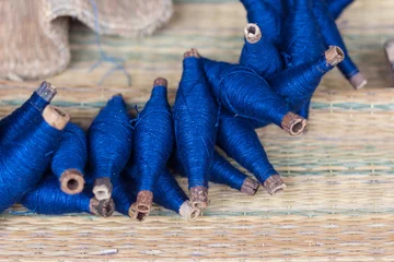 Fotobehang Reel thai natural indigo dye © EmmaStock