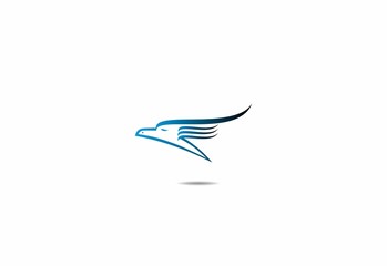 flying bird, logo wing, icon vector