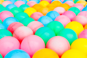 Fototapeta na wymiar colorful plastic balls background
