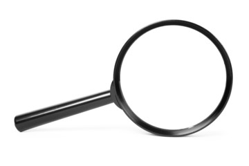 Magnifying glass isolated on white