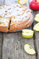 Apple pie and apples