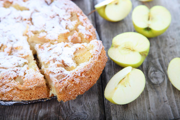 Apple pie and apples