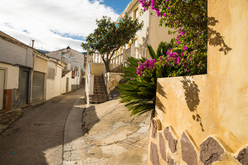 Charming street of a Mediterranean village