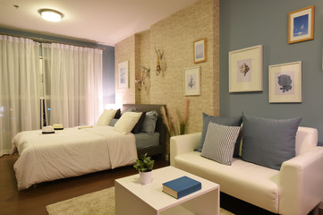 interior of condominium room or bedroom