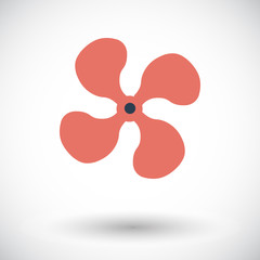 Fan single icon.