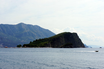 Rocks at the shore of the Adriatic sea
