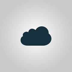 cloud icon, vector illustration. Flat design style