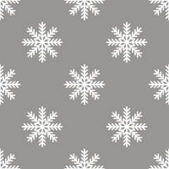 Naklejka na ściany i meble Snowflake seamless pattern