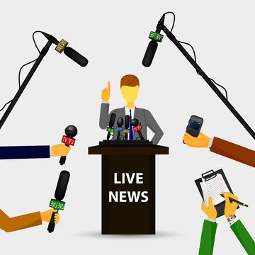 concept live news, reports, interviews