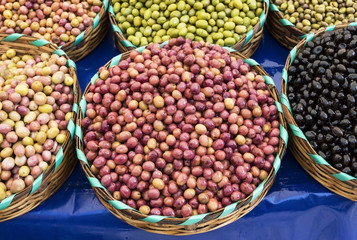 Colorful olives