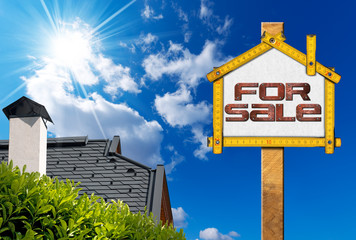 House For Sale Sign - Wooden Meter