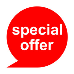 Icono texto special offer