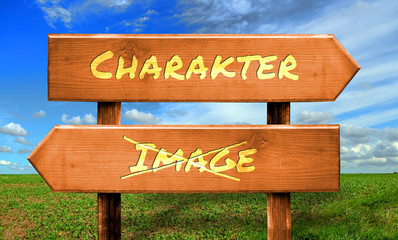 Strassenschild 33 - Charakter