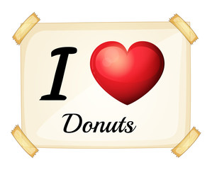 I love donuts