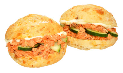 Salmon And Cucumber Sandwich