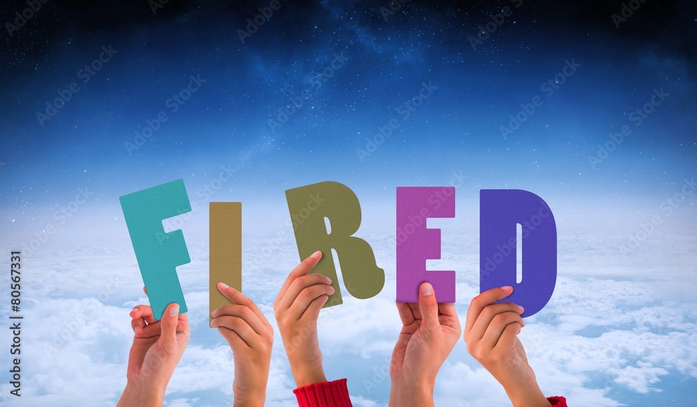 Poster composite image of hands holding up fired