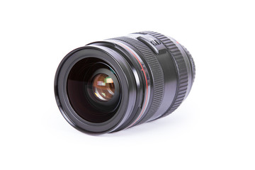 isolated lens on a white background