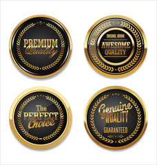 Premium quality golden labels