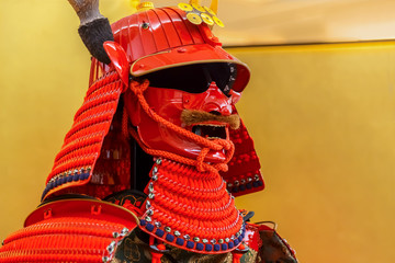 Naklejka premium Replica Of Sanada Yukimura Armor, Japanese Ancient Warrior