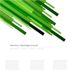 Abstract vector background with green lines