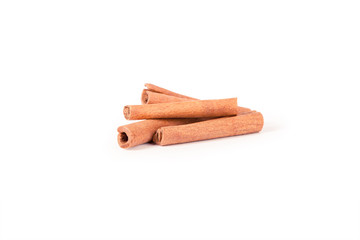 cinnamon isolated on white background