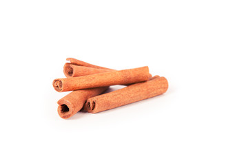 cinnamon isolated on white background