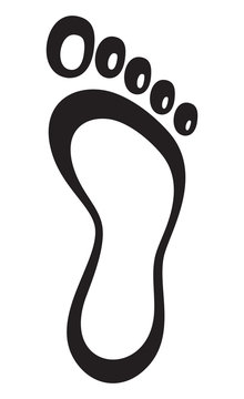 Footprint vector symbol