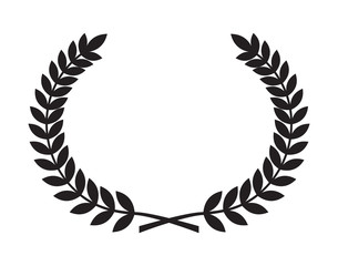 Laurel wreath vector icon