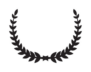 Laurel wreath vector icon