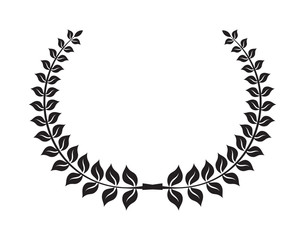 Obraz premium Laurel wreath vector icon