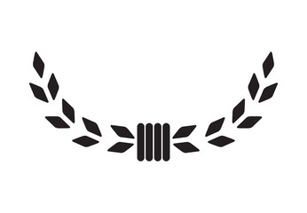 Laurel wreath vector icon