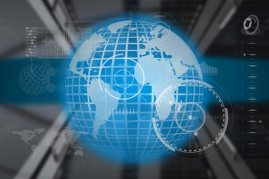 Composite image of silver earth