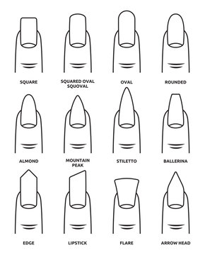 Different Nail Shapes - Fingernails Fashion Trends