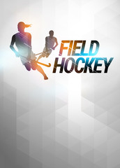 Fototapeta premium Field hockey background