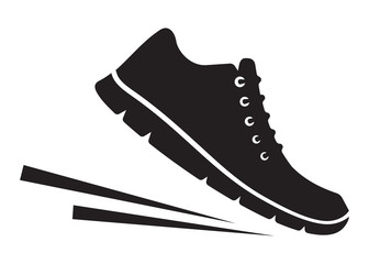 Running shoes icon - obrazy, fototapety, plakaty