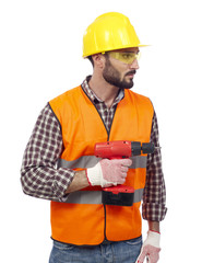 Carpenter looking sideways