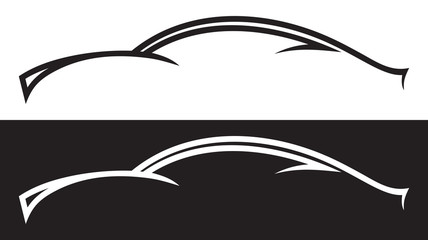 Car vector silhouette