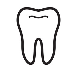 Obraz premium Tooth vector icon