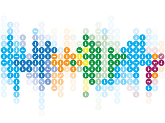 abstract technology background Business & development direction