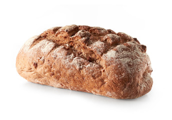 Fresh bread isolated on a white background