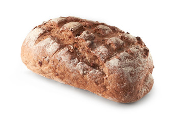 Fresh bread isolated on a white background