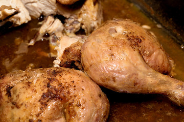 Roasted Chicken on pan